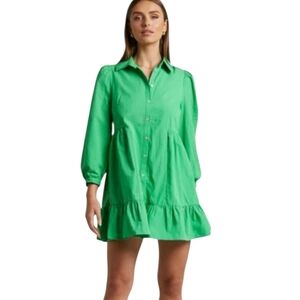 Women's Showpo Green Maulee Mini Dress Sz 6